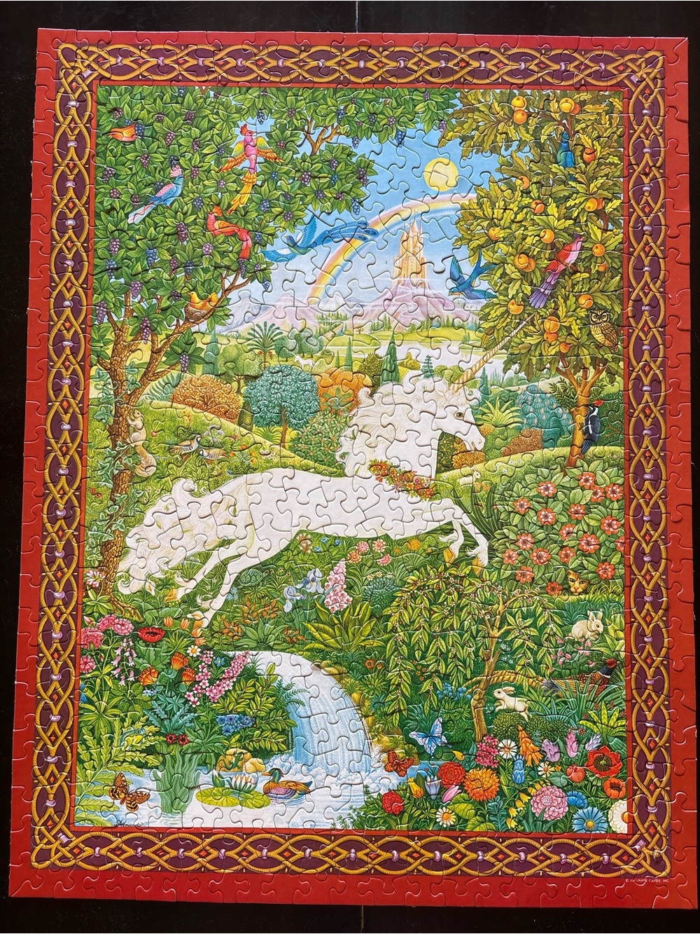 Springbok Song Of The Unicorn 1970s Fantasy Jigsaw Puzzle